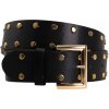 Čierny opasok s ozdobnými detailmi, Čierna, S