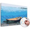 Maľovanie podľa čísel RYBÁRSKY ČLN – nízka náročnosť 40x60 cm - na ráme (Sada na maľovanie podľa čísel ARTMIE)