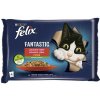 Kapsičky FELIX Fantastic kura s rajčinami & hovädzie s mrkvou v želé 4 x 85 g