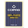 Karty COPAG PKJ JUMBO 100% plastové, modré (Kvalitné plastové pokrové hracie karty, 1 balík)