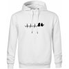 EKG hasiči - Oversized mikina pánska Moon - kratšia + širšia - 3XL ( Biela )