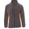 Payper ASPEN+ Flísová mikina šedá/oranžová 5XL