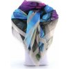 Högl farebný šál s modalom a hodvábom Blue Multi 7-152000