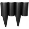 Bradas Záhradná palisáda plastová 2,5m Black PALGARDEN