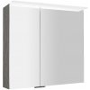 Sapho - LINEX galérka s LED osvetlením, 80x70x15cm, dub strieborný LX080-0011