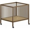 Hnedá detská ohrádka z bukového dreva 95x75 cm Dino – Vipack