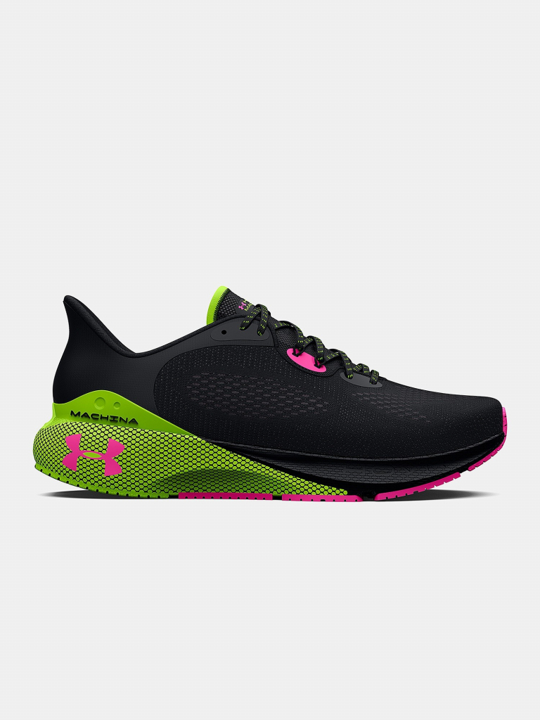 Under Armour Hovr Machina 3 Black Lime Surge Rebel Pink