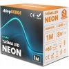 ECOLIGHT LED pásik NEON - 230V - 1m - 8W/m - IP68 - vodotesný - cyan