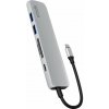 Epico 6v1 Alu Hub 8K s USB-C konektorem - stříbrná (9915112100067)