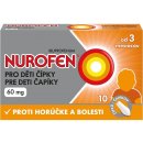 Nurofen pre deti čapíky 60 mg sup.10 x 60 mg