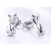 For Silver Puzetové náušnice Líška - Striebro 925