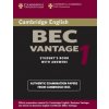 Cambridge BEC Vantage 1 (University of Cambridge Local Examinations Syndicate)(Brožovaná)
