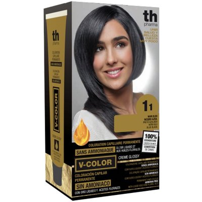 TH Pharma Farba na vlasy V-color modro-čierna 1.1