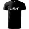 Karate Evolúcia - kop - Tričko extra veľké (5-8XL) - 5XL ( Čierna )