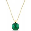Náhrdelník sa Swarovski Elements Candy Gold NG112212EM Emerald