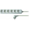Síťový kabel 230V predlžovací, CEE7 (vidlica) - zásuvka 6x, 2m, VDE approved, biela