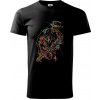 Jazz saxofón splash - Tričko extra veľké (5-8XL) - 5XL ( Čierna )