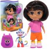 Dora prieskumníčka – bábika 15 cm s opičkou Boots a fialovým batôžkom
