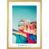 MEMO Fotorámik v hliníkovom ráme - zlatý (100x70 cm)