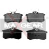 MAXGEAR Sada brzdových platničiek kotúčovej brzdy 19-0429