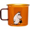 Muurla Sklenený hrnček Moominpappa 0,35l, jantárový