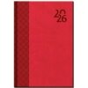 Diár 2026 VENETIA, A5, denný, červený, 368 listov, 142 x 204mm