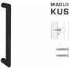 Madlo na dvere FT - MADLO kód K02 Ø 25 mm ST ks CIM - čierna matná (FNO) | MP-KOVANIA.sk