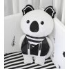 toTs-smarTrike textilná bábika Koala 380120 čierno-biela