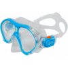 Šnorchlovací set 3 v 1, DETSKÝ, MODRÝ, obsahuje masku, plutvy a šnorchel