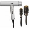 KIT: JRL USA Forte Pro Dryer WHITE - biely profesionálny barber fén na vlasy, 2150W v balení s dvoma kefami na fúkanie