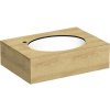Kompaktná doska pod umývadlo so zapusteným umývadlom Intedoor TRENTA Compact dub dĺžka 60 cm až 160 cm x 50 cm S výrezom