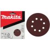 MAKITA papier brúsny suchý zips 125 mm 8 dier K40, 10 ks P-43533
