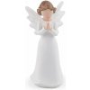 Dekorácia anjel - biela