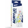 MFP papier Akrylové farby set pastel+metal 12 x 12ml