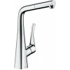 Hansgrohe Metris New - Páková kuchynská batéria 320, s vyťahovacím výtokom, chróm - 14821000