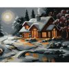Diamondi Diamantové maľovanie - ZASNEŽENÝ DOM PO SÚMRAKU (D. RUSTY RUST) Rámovanie: vypnuté plátno na rám, Rozmer: 40x50 cm