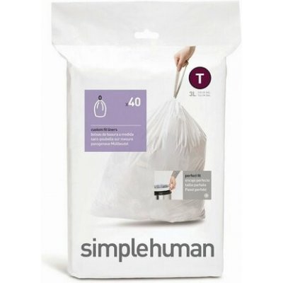 Simplehuman Vrecká do odpadkového koša T 3 l, 40 ks
