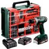 Metabo BS 18 Quick Set Akumulátorová vŕtačka so skrutkovačom (18V 2x2Ah) 602217710