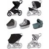 Športový kočík Thule Urban Glide 3 Black + korba Mid blue AKČNÝ SET 7V1