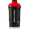 Body Attack Shaker športový šejker bez obsahu BPA farba Black-Red 600 ml
