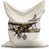 Sablio Sedací vak Historický dvojplošník Vintage - 150x100 cm