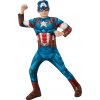 Rubies Detský kostým deluxe - Captain America Veľkosť - deti: S: 104 cm