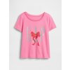 GAP Baby tričko s logom Ružová 5YRS Ružová Ružová