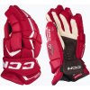 Detské hokejové rukavice CCM JetSpeed FT6 Pro JR red/white