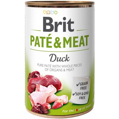 Brit PATÉ & MEAT Duck konzerva pre psov 400 g