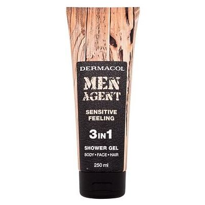 Dermacol Men Agent Sensitive Feeling 3in1 sprchový gel 3v1 250 ml pro muže