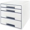 Zásuvkový box LEITZ WOW CUBE biely (52132001)