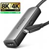 AXAGON RVC-HI8KPD, USB-C -> HDMI 2.1 redukcia/ adapter, 8K/ 60Hz, 4K/ 144Hz, HDR10+, PD100W RVC-HI8KPD