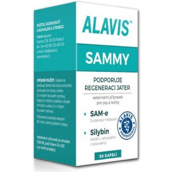 Alavis Sammy prípravok na podporu regenerácie pečene pre psy a mačky 30 tbl