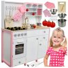 Veľká Drevená Kuchynka pre Deti Edukačná Súprava Rukavica Príslušenstvo